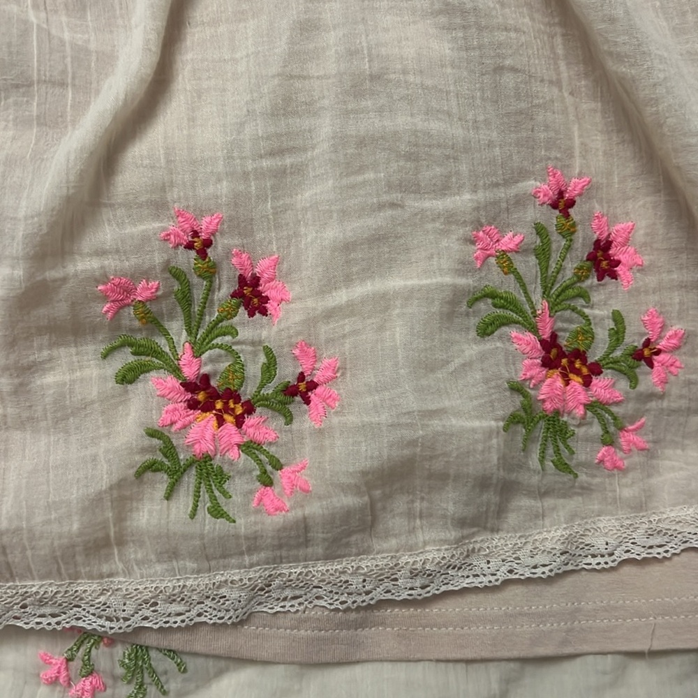 Free People Top Size Extra Large Embroidered - image 3